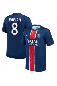 Paris Saint-Germain Fabian Ruiz #8 Fotballdrakt Hjemme Klær 2024-25 Korte ermer